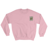 Embroidered Wake Up With God Sweatshirt EternalChristianTees Light Pink 2XL